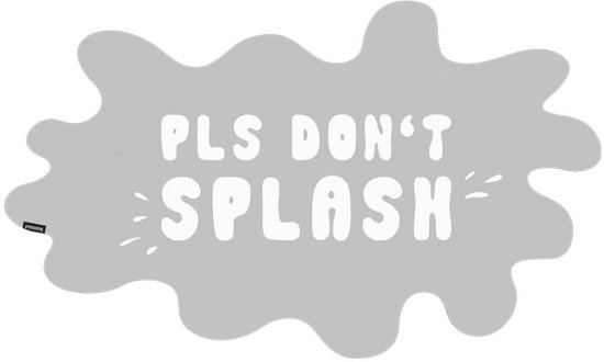 שטיח אמבטיה עם פטנט ספיגה 50x80 ס''מ דגם Art Splash מבית Fennoma - צבע אפור