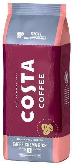 תערובת פולי קפה 1 ק''ג Costa Coffee Caffe Crema Rich