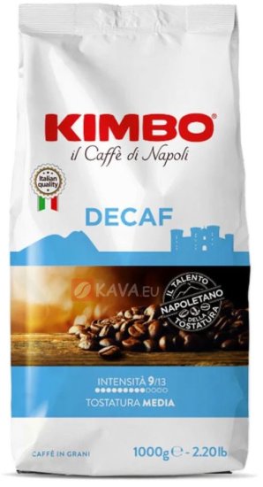 תערובת פולי קפה 1 ק''ג Kimbo Decaf