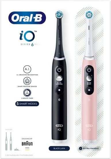 מארז Duo של מברשת השיניים Oral-B Series iO 6