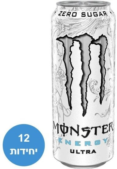חמישי בום! מארז 12 פחיות משקה Monster Energy Ultra