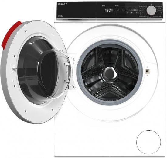 כביסה בענק! מכונת כביסה מנוע אינוורטר פתח חזית 10 ק''ג 1400 סל"ד Sharp ES-F014LW